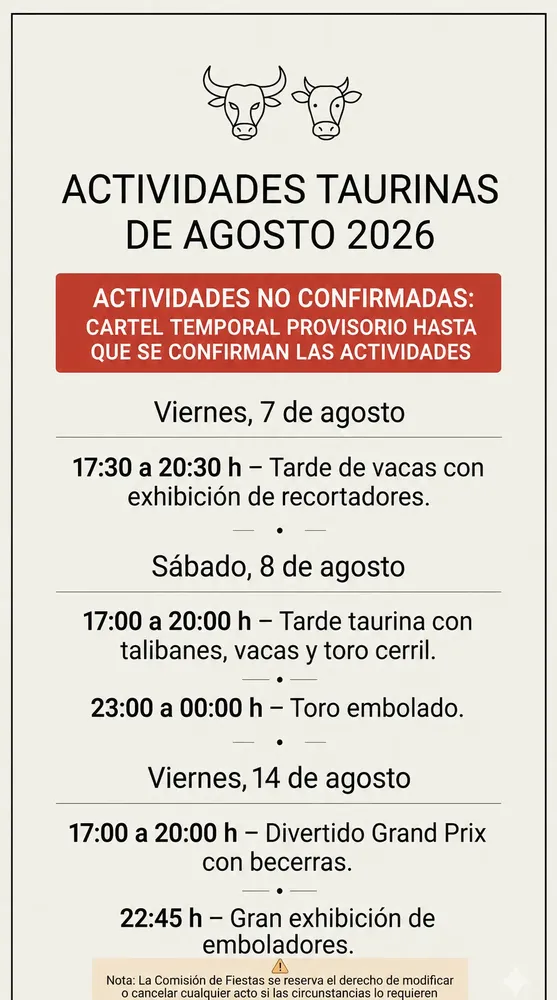 Cartel del evento